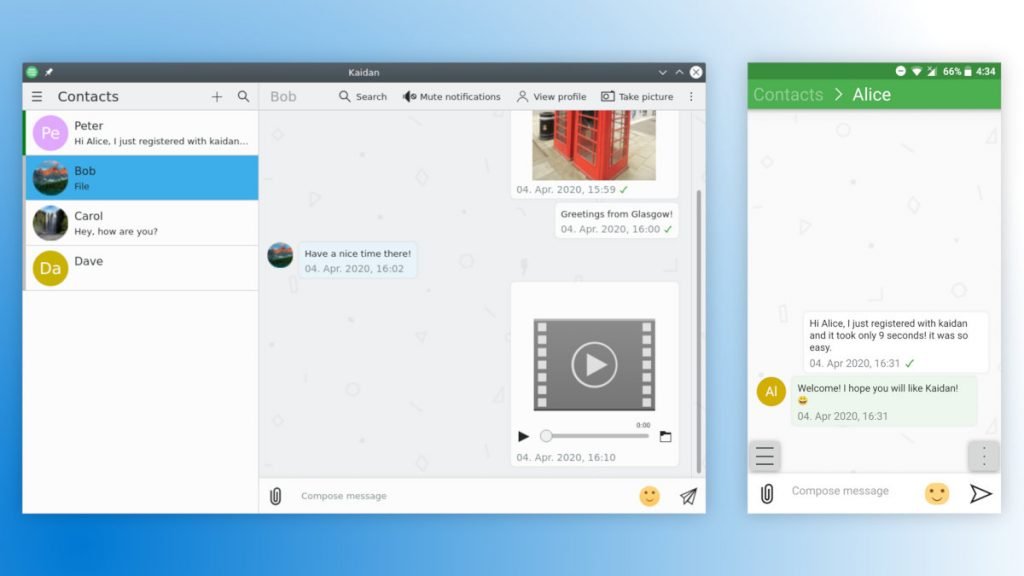 KDE's Kaidan Messaging App Plans for Encrypted Audio and Video Calls