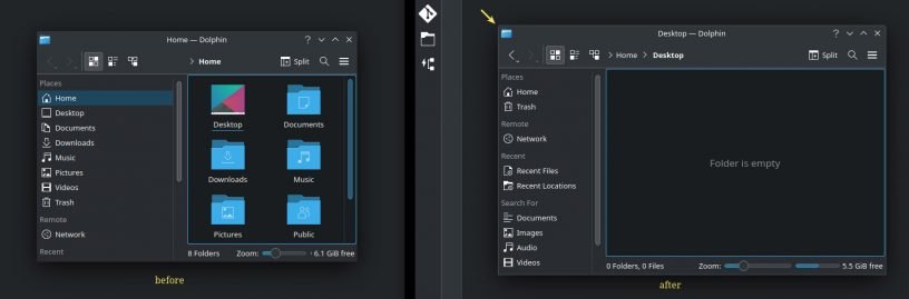 KDE Plasma 5.27 Bringing Subtle Outline on Windows